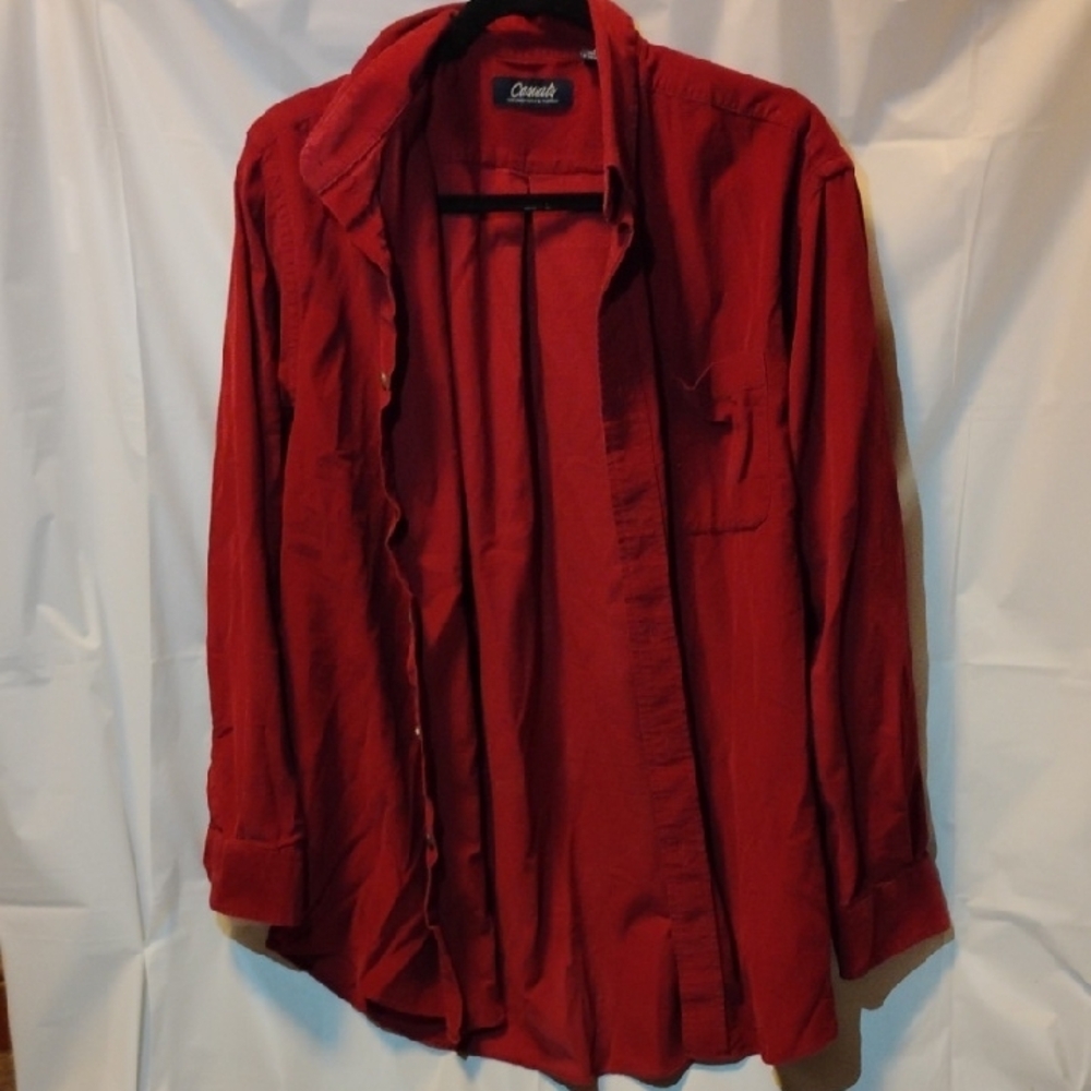 Classic Red Lightweight Shirt Jacket
